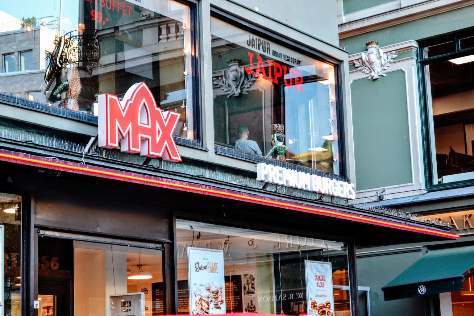 Max Burger Oslo i sentrum